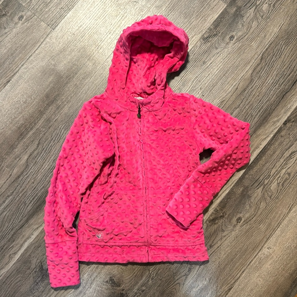 Lime apple kids full zip sweatshirt.